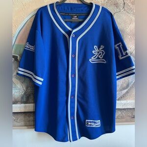 Sports Colosseum The Authentic Blue and White Made in Korea Jesery Shirt